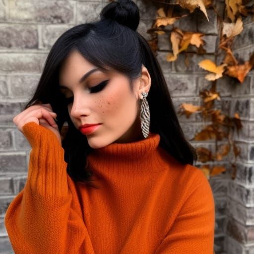 Fall Beauty Portrait in Hyperdetailed Style