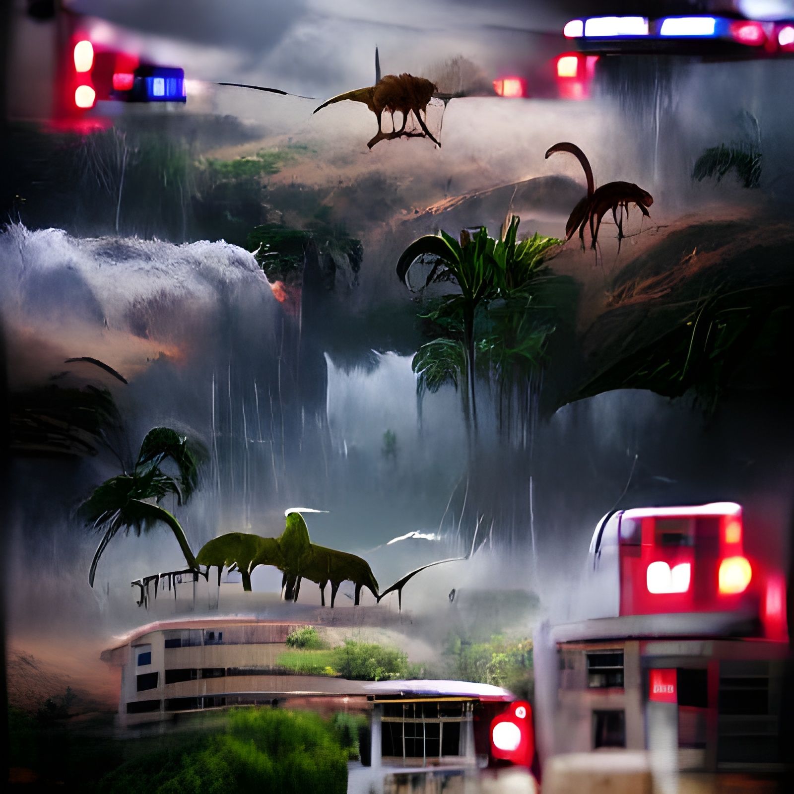 Jurassic Park - waterfalls and sirens