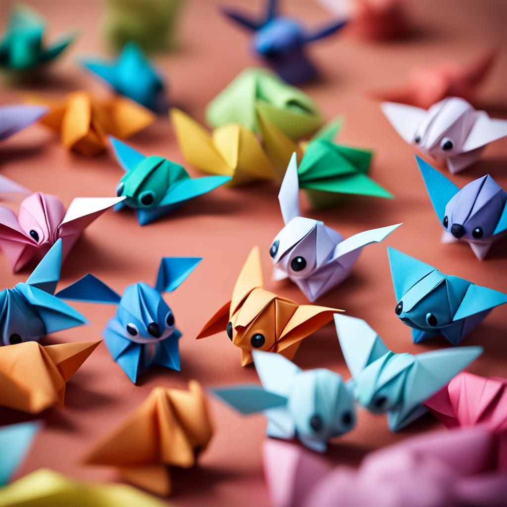 Origami Stitch Papercraft in 8K Resolution
