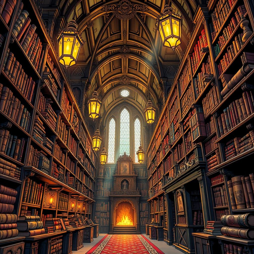 Ethereal Wizard's Sanctum in Meticulous Comic Book Style