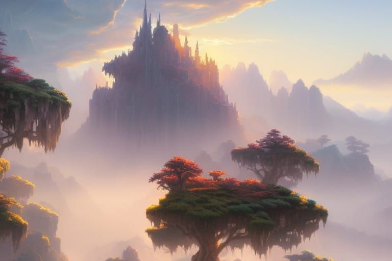 Robot Art Workshop in Anime Impressionist Style