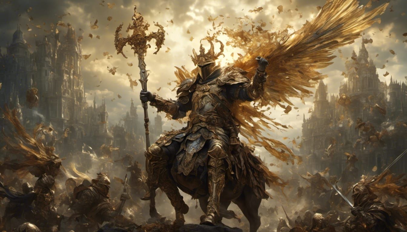 Hyperreal Holy Knight in Armor