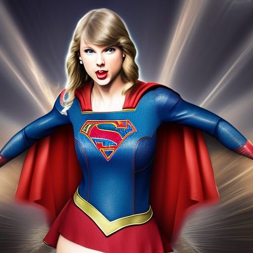 Taylor Swift as Supergirl Attends Church