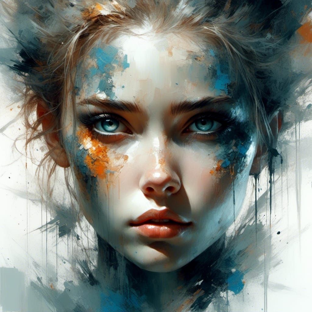 Ethereal Goddess Portrait with Perfect Facial Features