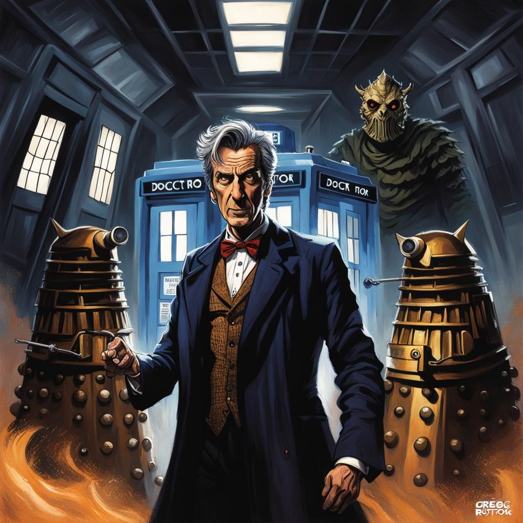 Sinister Doctor Who Tardis Art