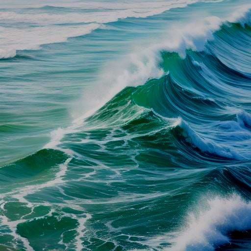 Simple Digital Rendering of Seafoam