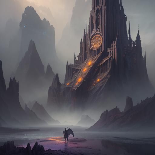 Fantastical Castle Concept Art in Deep Color