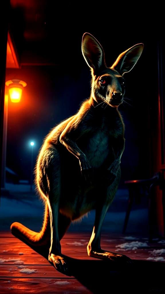 A Blood-Red Kangaroo Sighting on a Kentucky Porch in 1975