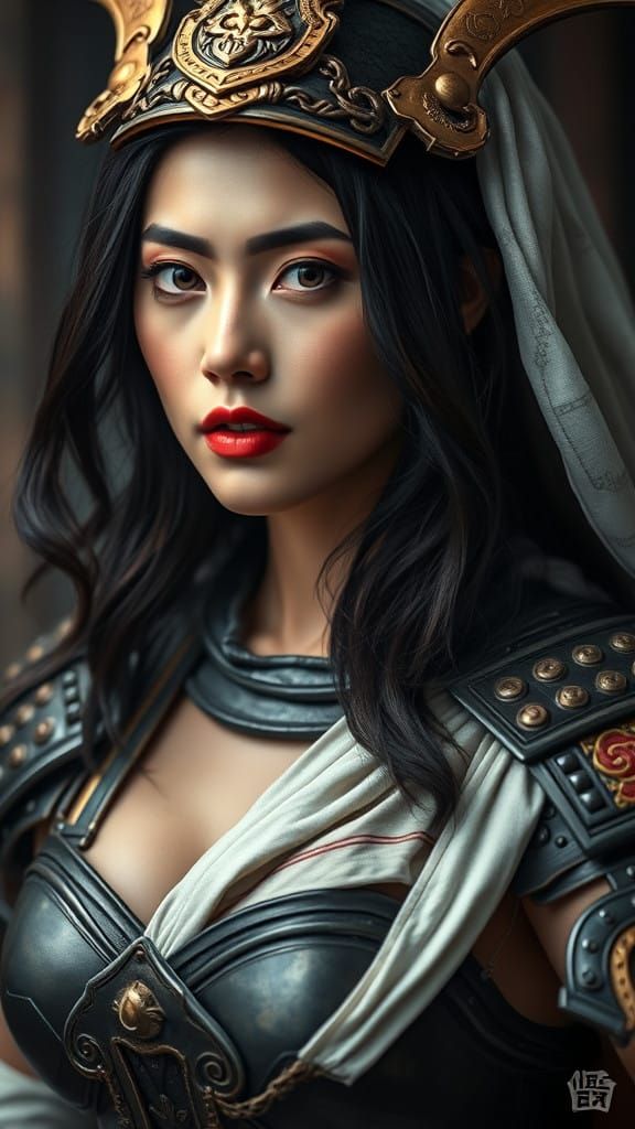 Lady Samurai in Elegant Armor