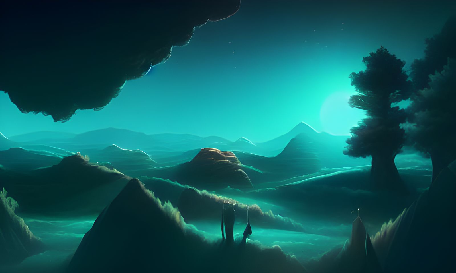 Surreal Cosmic Landscape in Unreal Engine