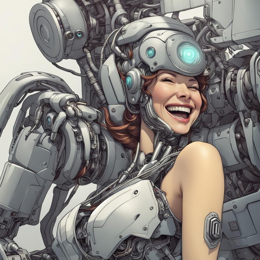 Robot Woman Laughing