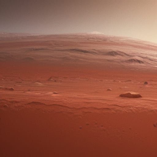 Surreal Mars Flyby, Digital Matte Painting