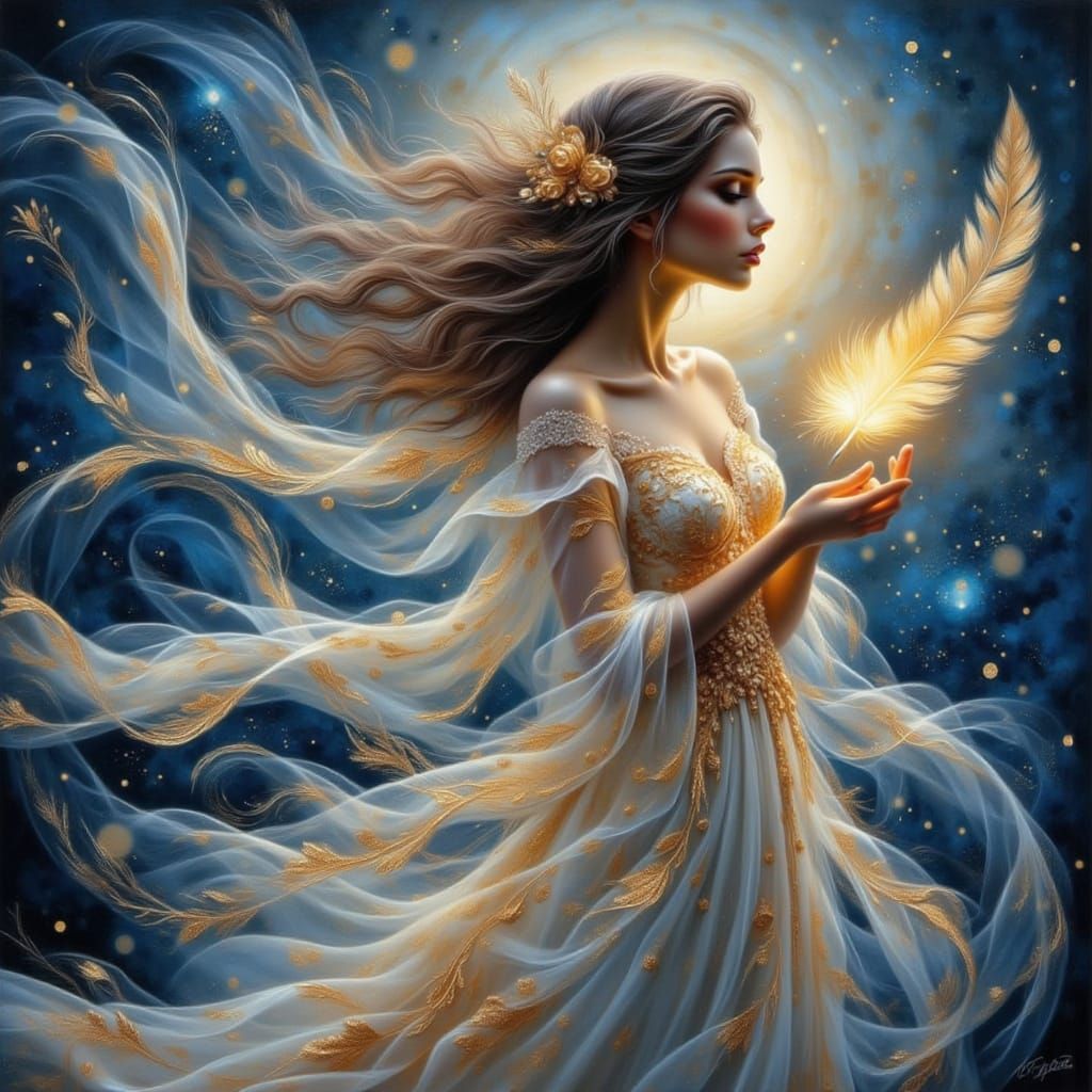 Goddess of Inner Rebirth in Ethereal Splendor