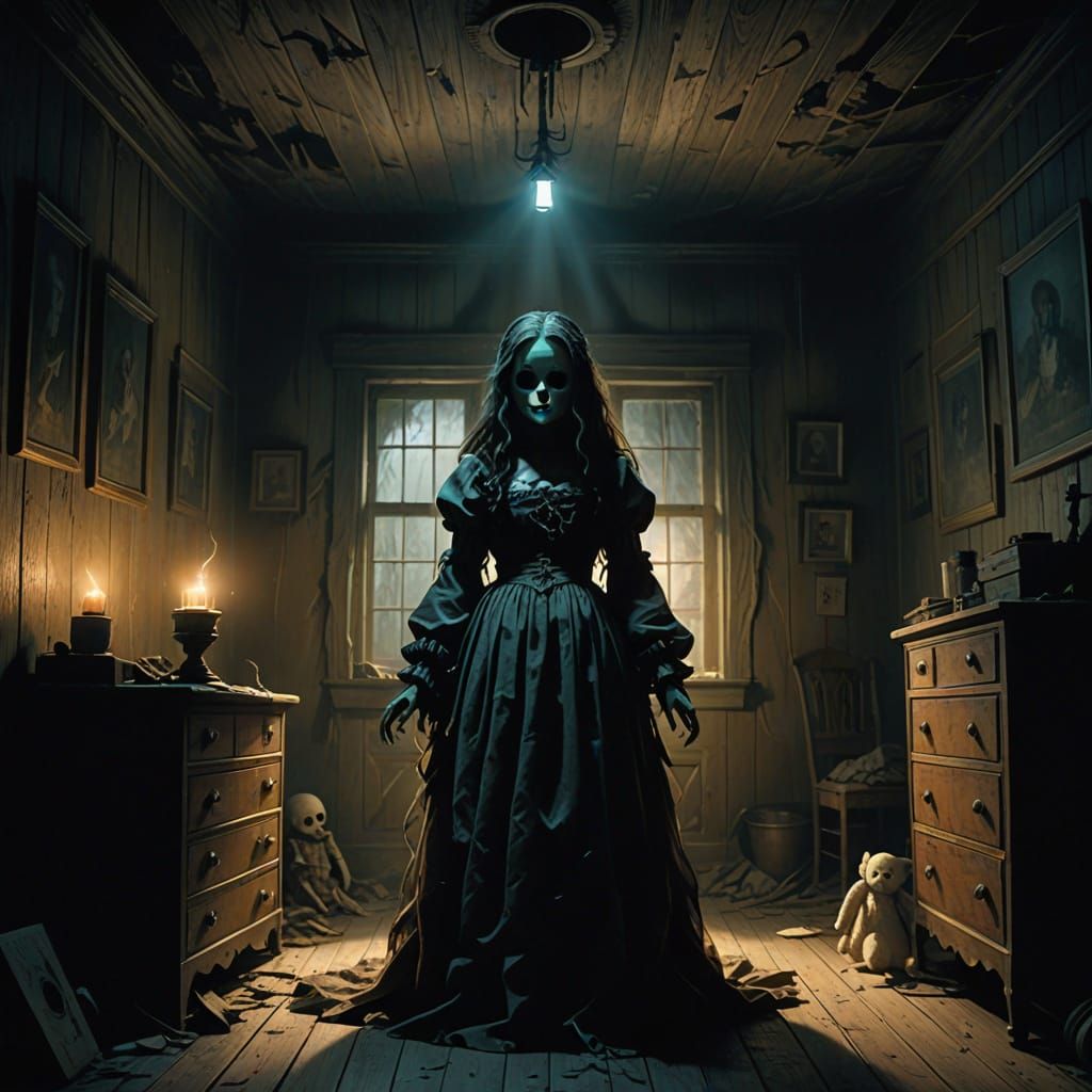 Spectral Spirit Haunts a Doll in a Haunted Nursery