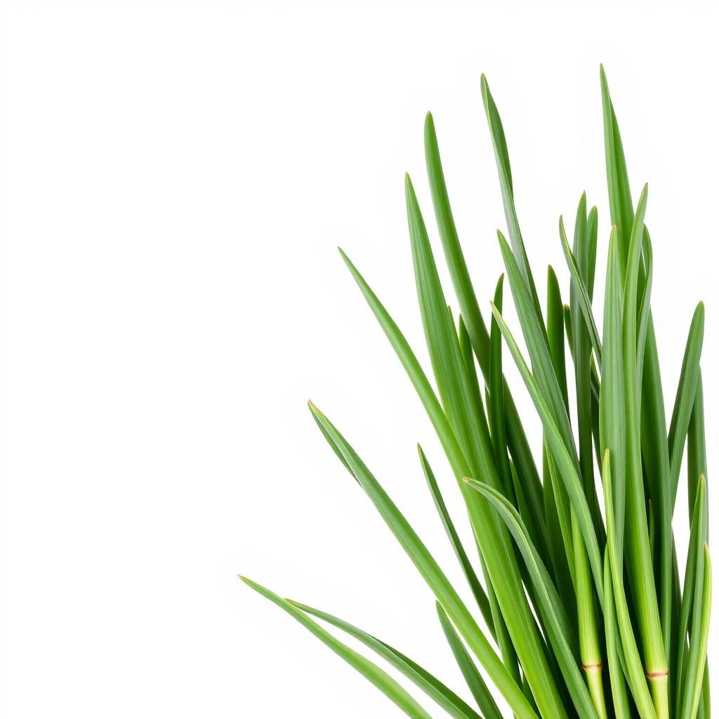 Isolated Leek on White Background