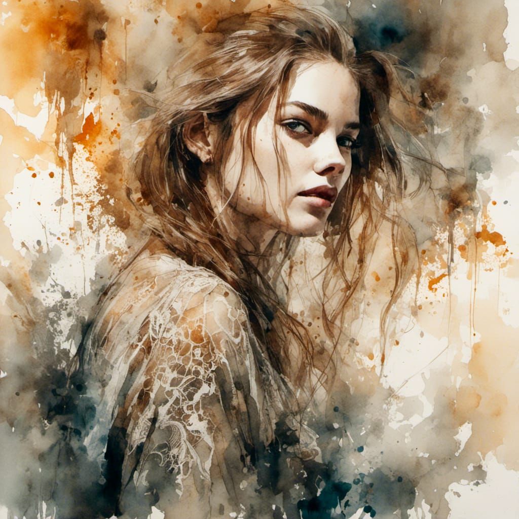 <lora:NC Hyperreal:1.0> <lora:Macabre:1.0> happy showy exotic model barbara palvin in provocative pose in the bedroom wi...