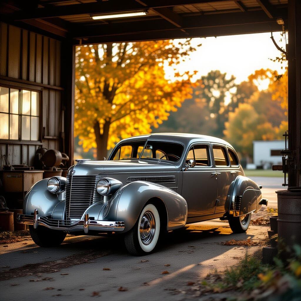 1937 Cord 812 Sedan in Automotive Photography Style