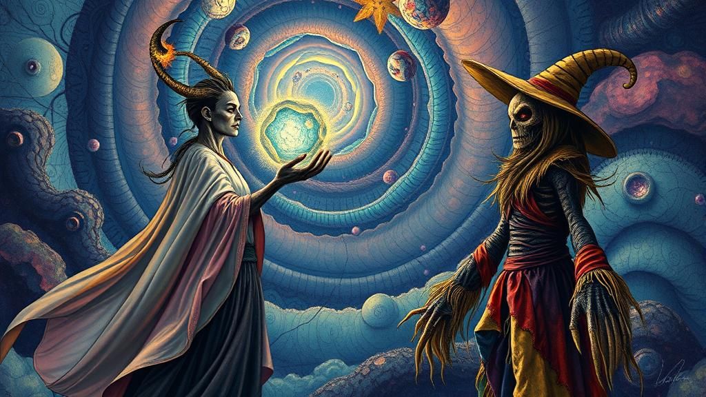 Dreamscape Trio Contemplates Irony Molecule in Magic Surreal...