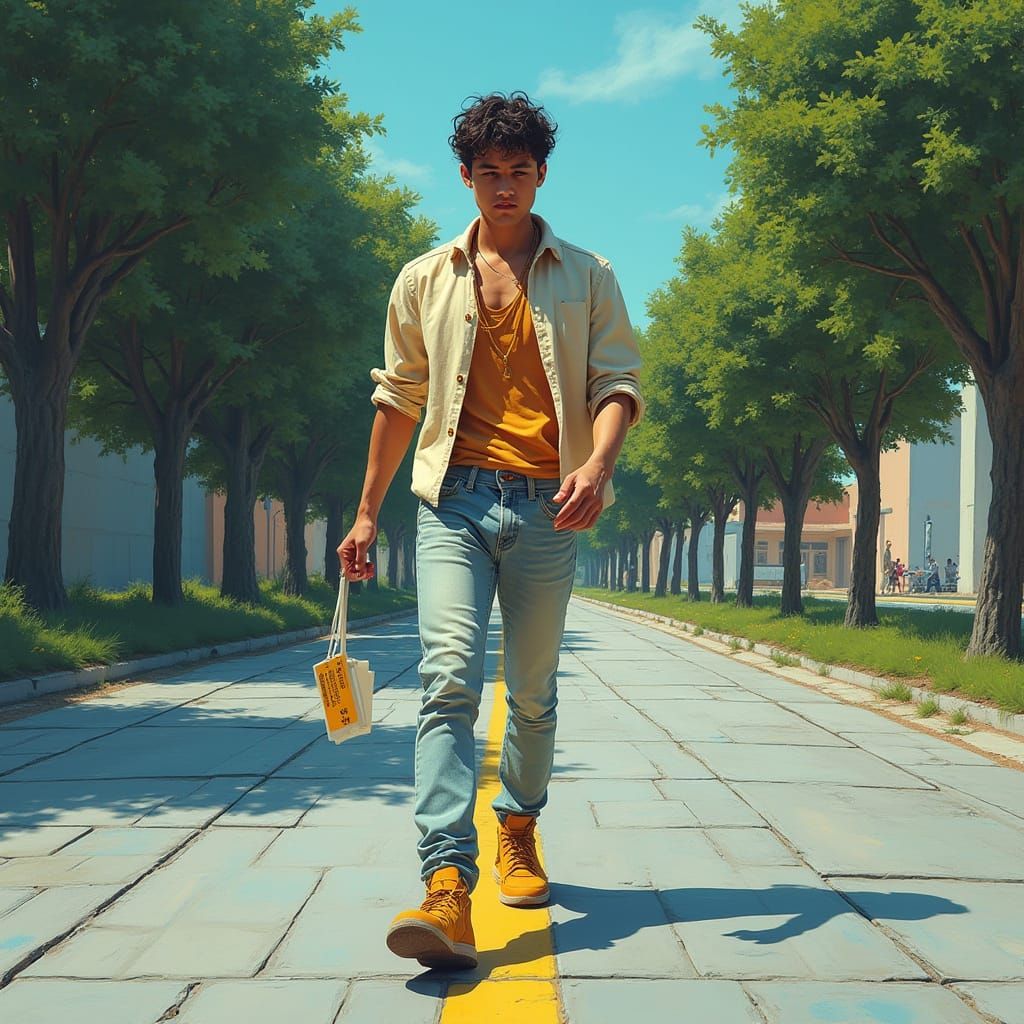 Cinema Theft in a Cinematic Neon Style