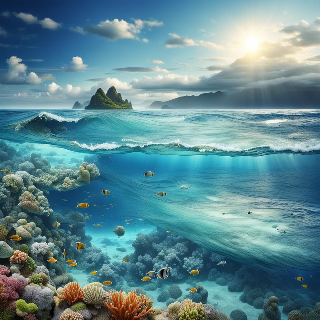 Beautiful oceanic landscape