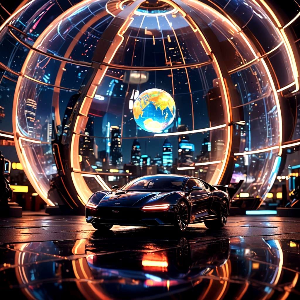 Globe Car: Detailed Matte Painting in Unreal Engine