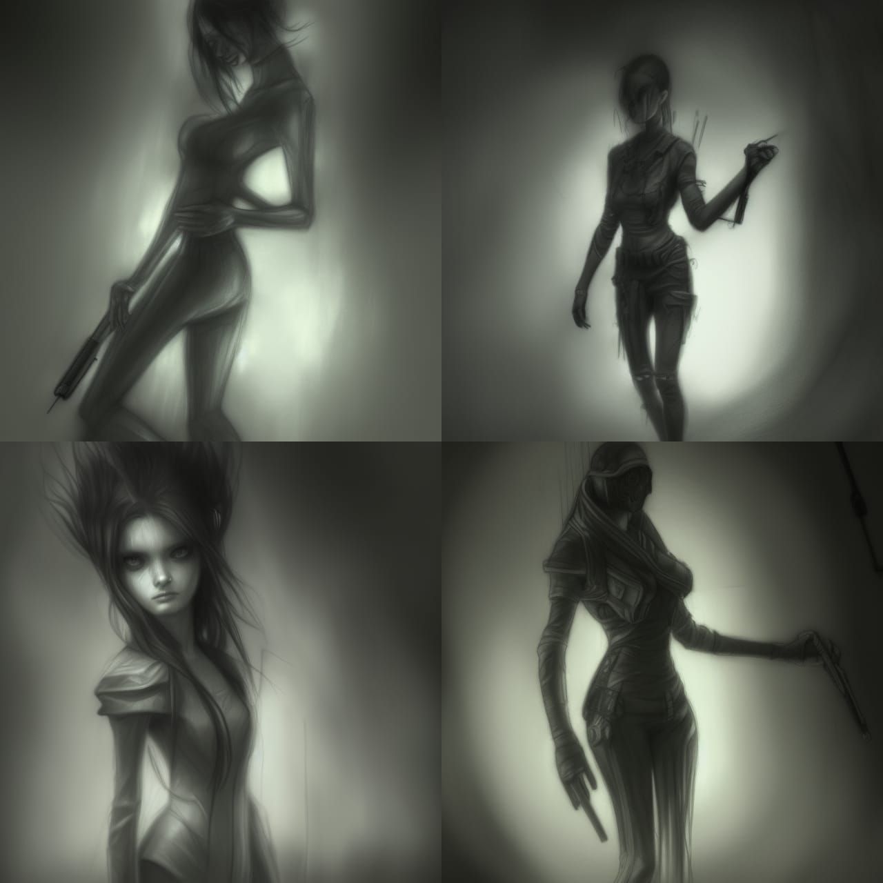 Dystopian Anime Concept Art in Solarpunk Style