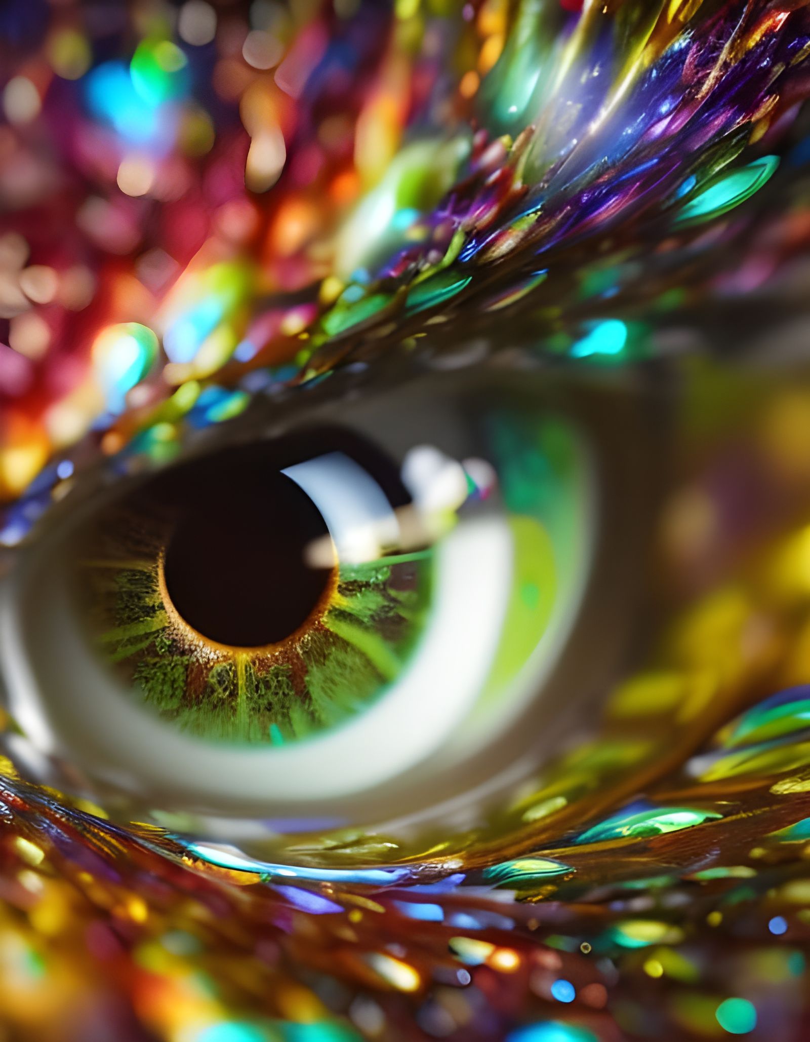 Magical Colorful Dragon Eye