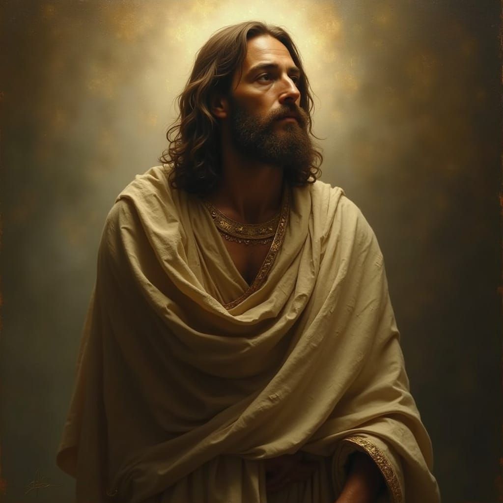 Mystical Christ in Golden Robes