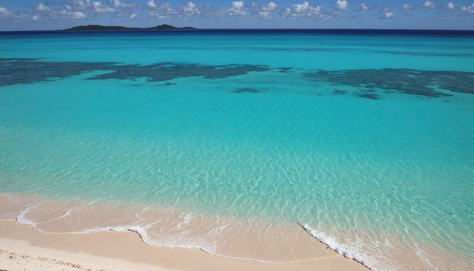 Abstract Tropical Beaches with Turquoise Waters