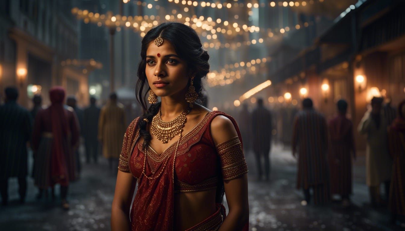 Indian Wedding Ceremony in Hyperrealistic Style