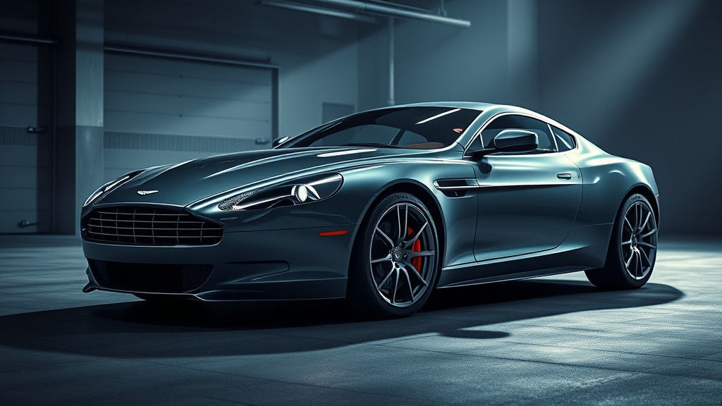 Aston Martin DB9 in Anime-Inspired 3D Art