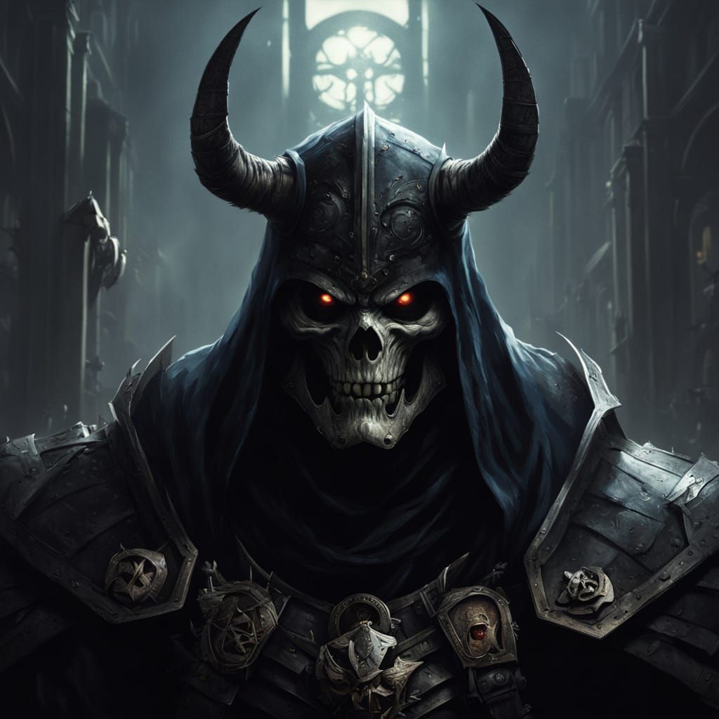 Dark Fantasy Death Knight in a Sinister Realm