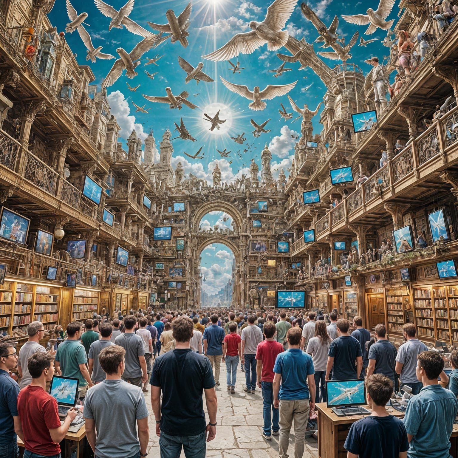 Decision Between Earth and Heaven in Hyperrealism