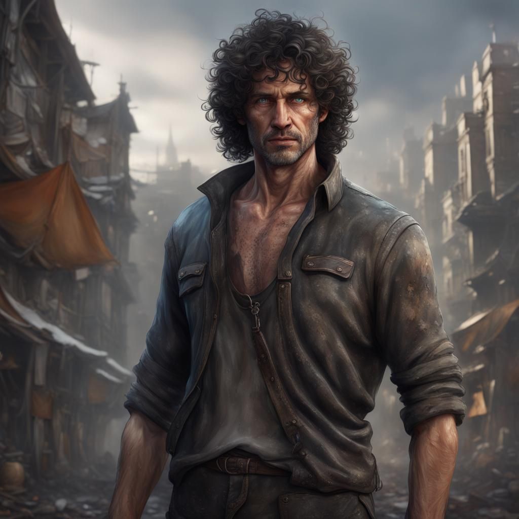 Sad, Sickly Man: Detailed Matte Painting in Unreal Engine