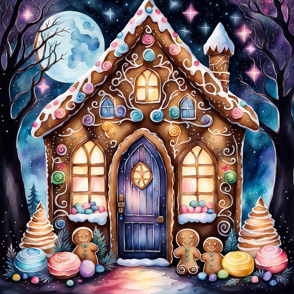 Woodland Gingerbread House