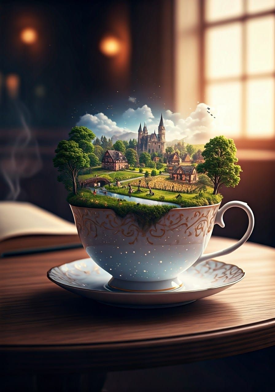 Miniature Kingdom Inside Heavenly Teacup