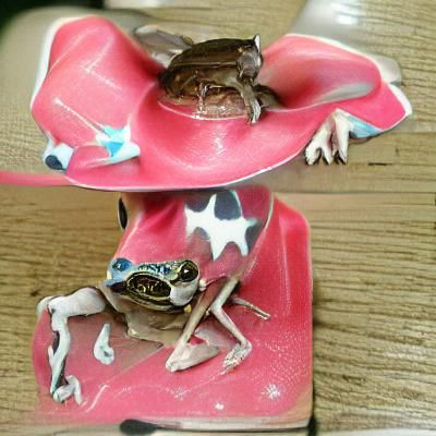 Cartoon Cowboy Frog Ready for the Rodeo