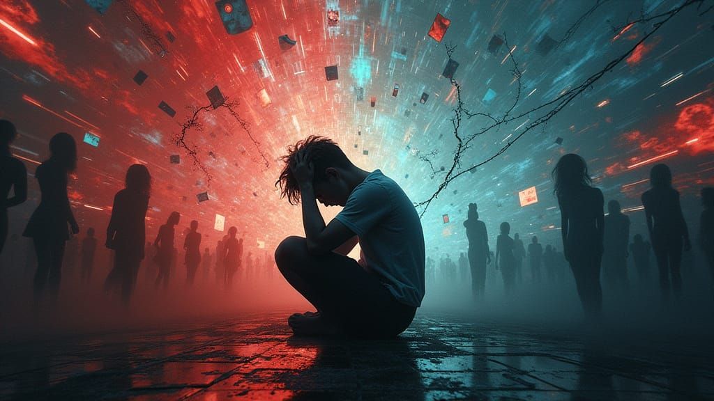 Autistic Burnout: A Surreal Visual Representation