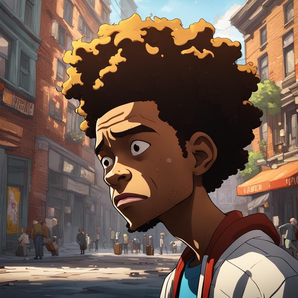 Boondocks Inspired Portrait in Ultra HQ 8K