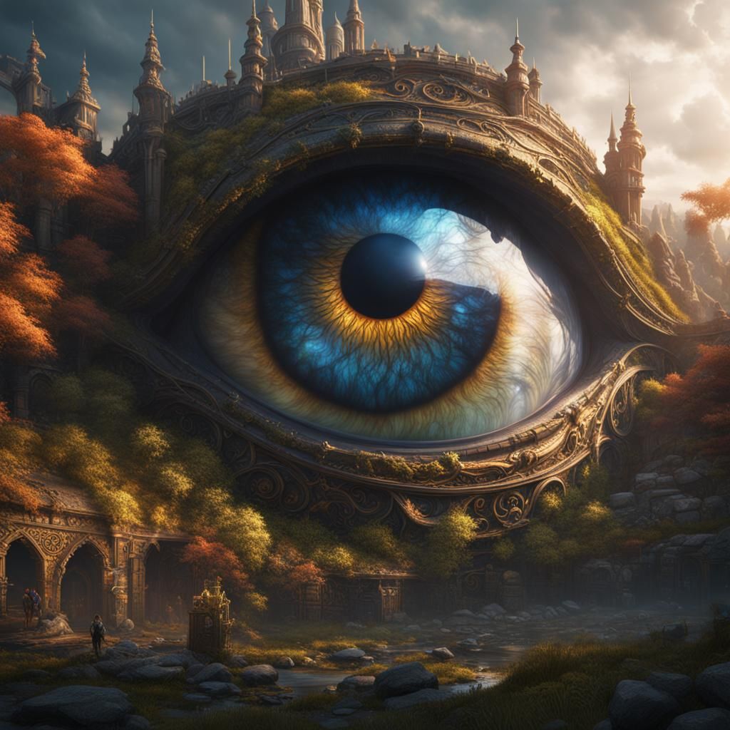 Detailed Eye Fantasy Concept Art