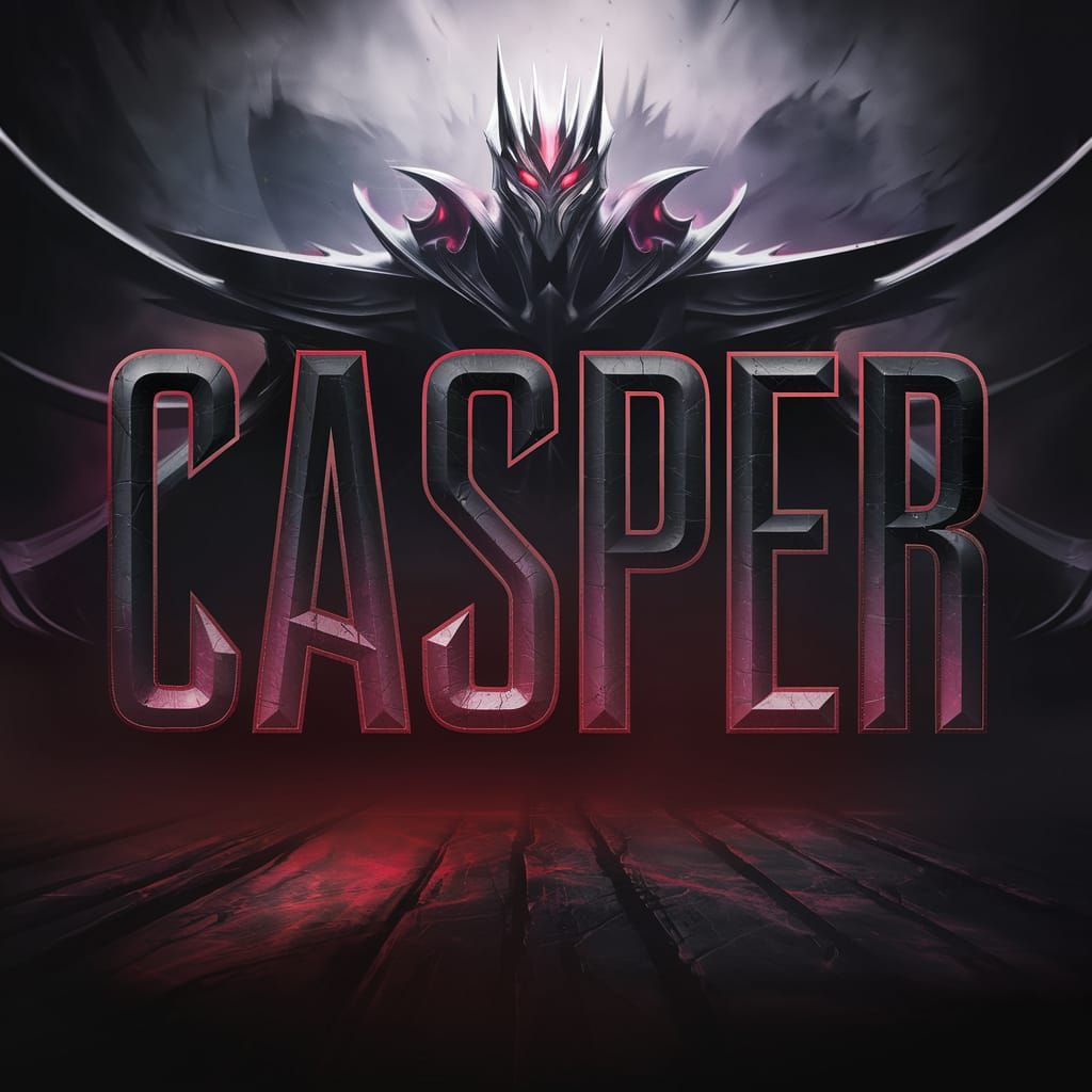 League of Legends Jhin-Themed Background with 3D Logo