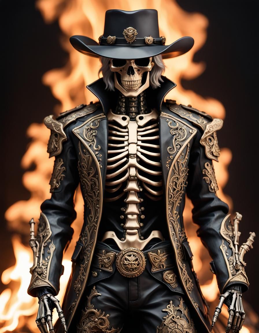 Skeleton cowboy