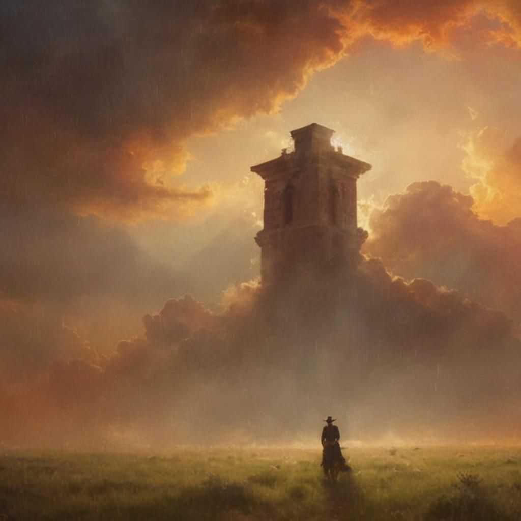 Wyatt Earp Arrives in Heaven: Digital Art