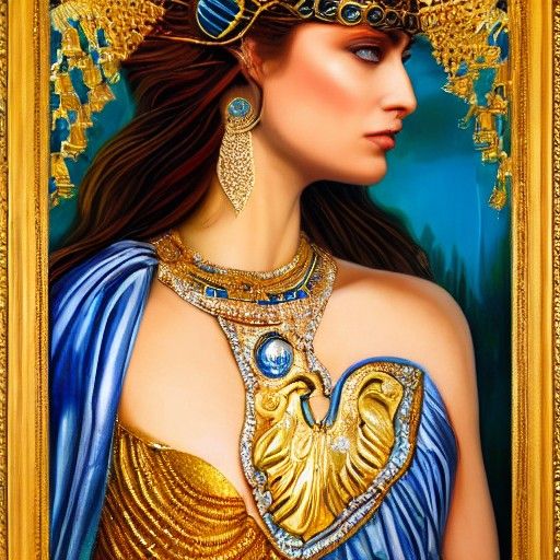 Artemis: Greek Goddess in Detailed Matte Painting