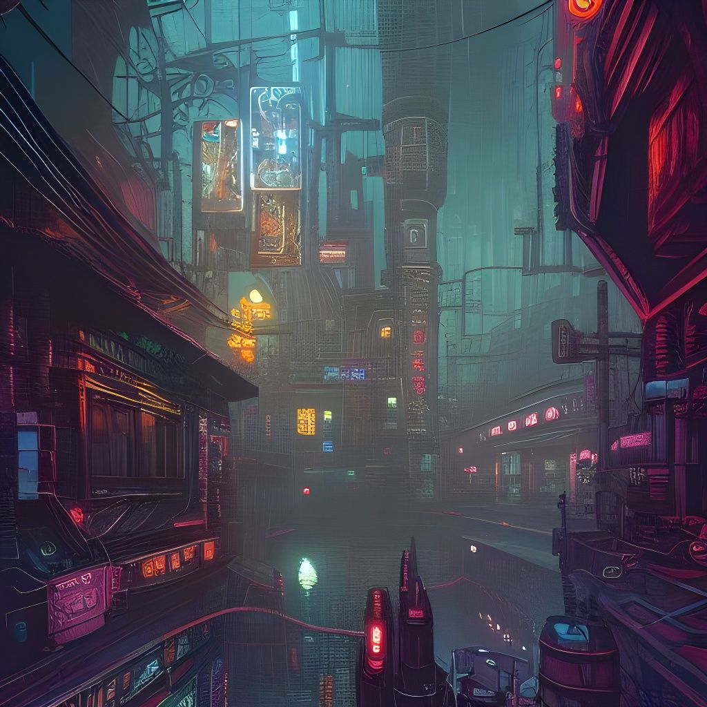 Zaun Undercity: Cyberpunk Fantasy Art