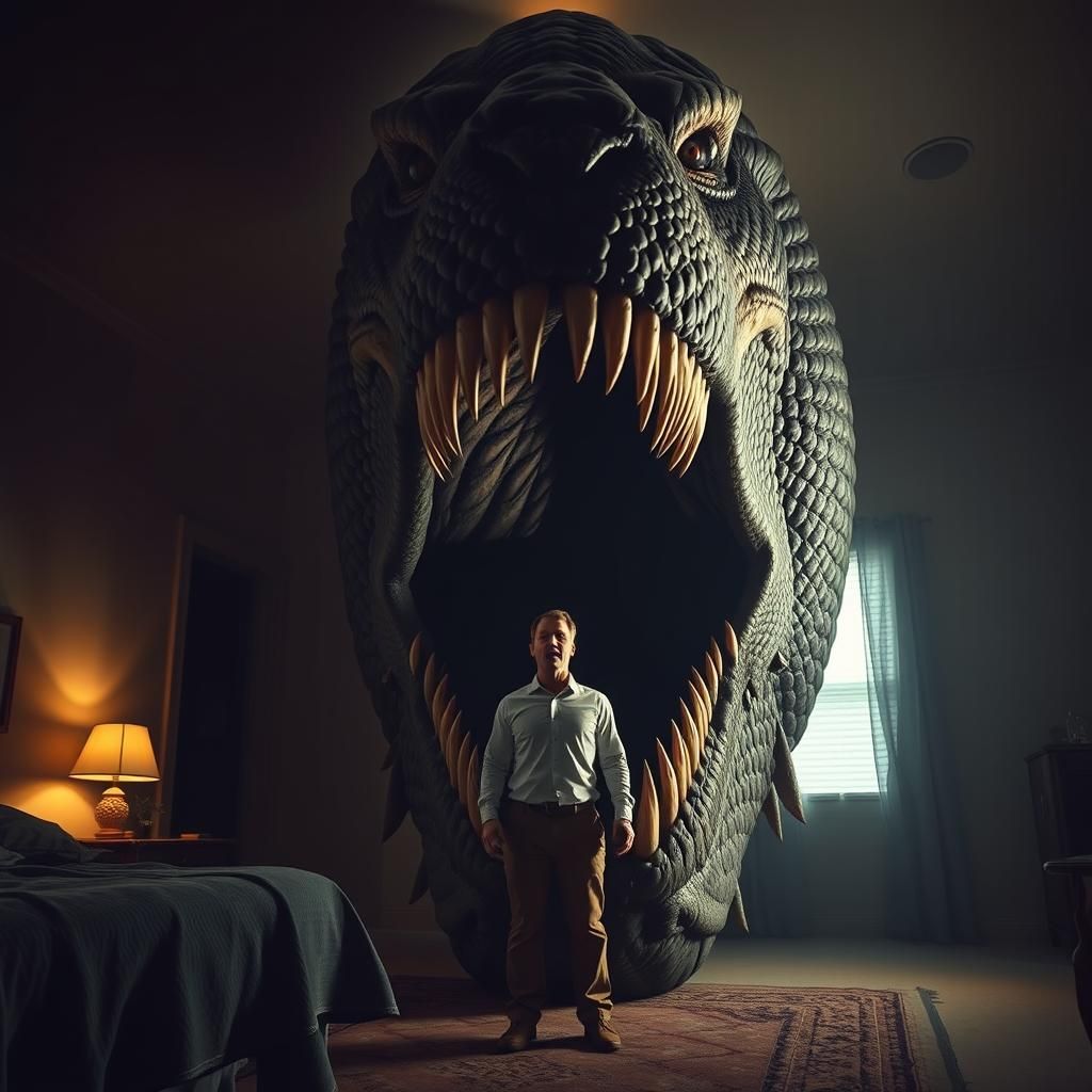 Terrifying Sea Monster Nightmare in Desert Home