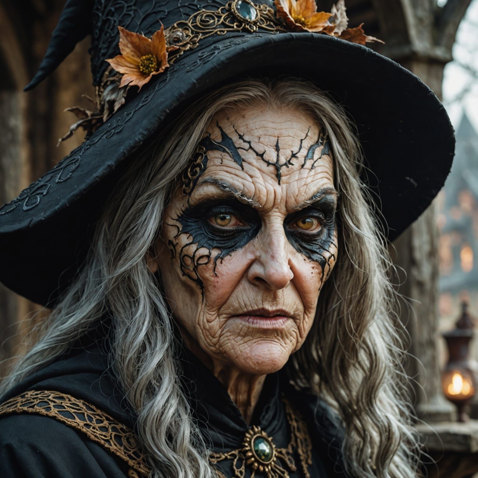 Hyperrealistic Old Witch Reveals Beautiful Mask