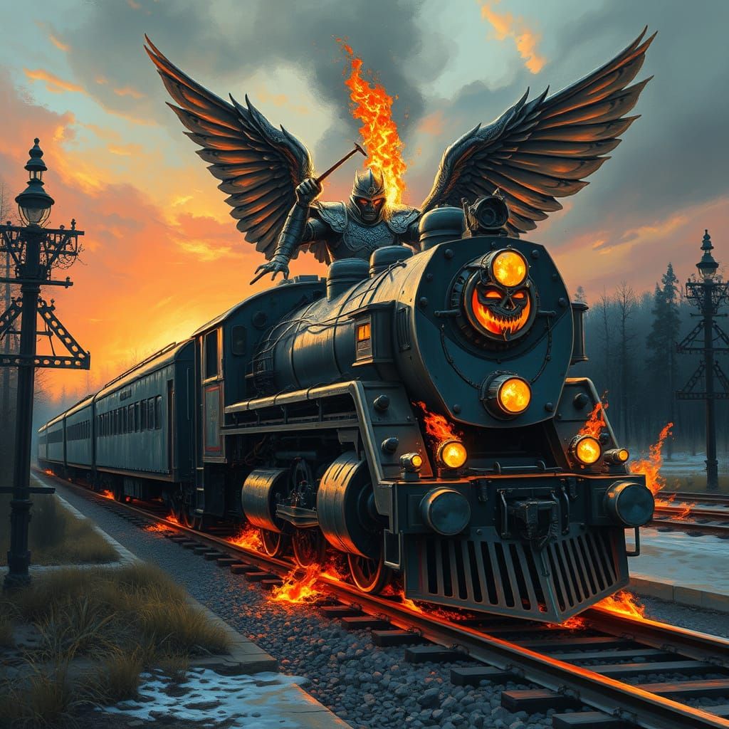 The Angel of Vengeance Unleashes Flames in a Dramatic Dawn L...