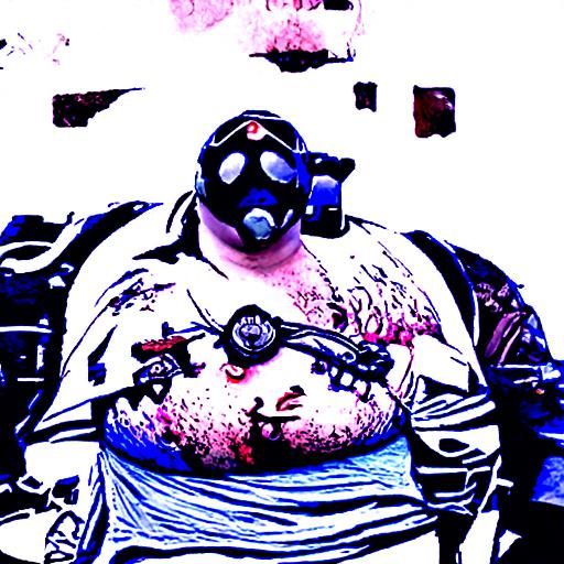 Post-Apocalyptic Drug Lord: Obese and Pierced