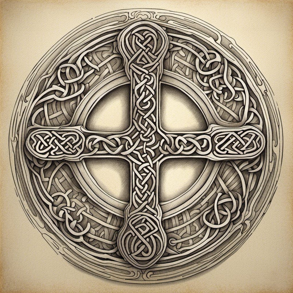 Celtic Runes and Keys in Detailed Outline